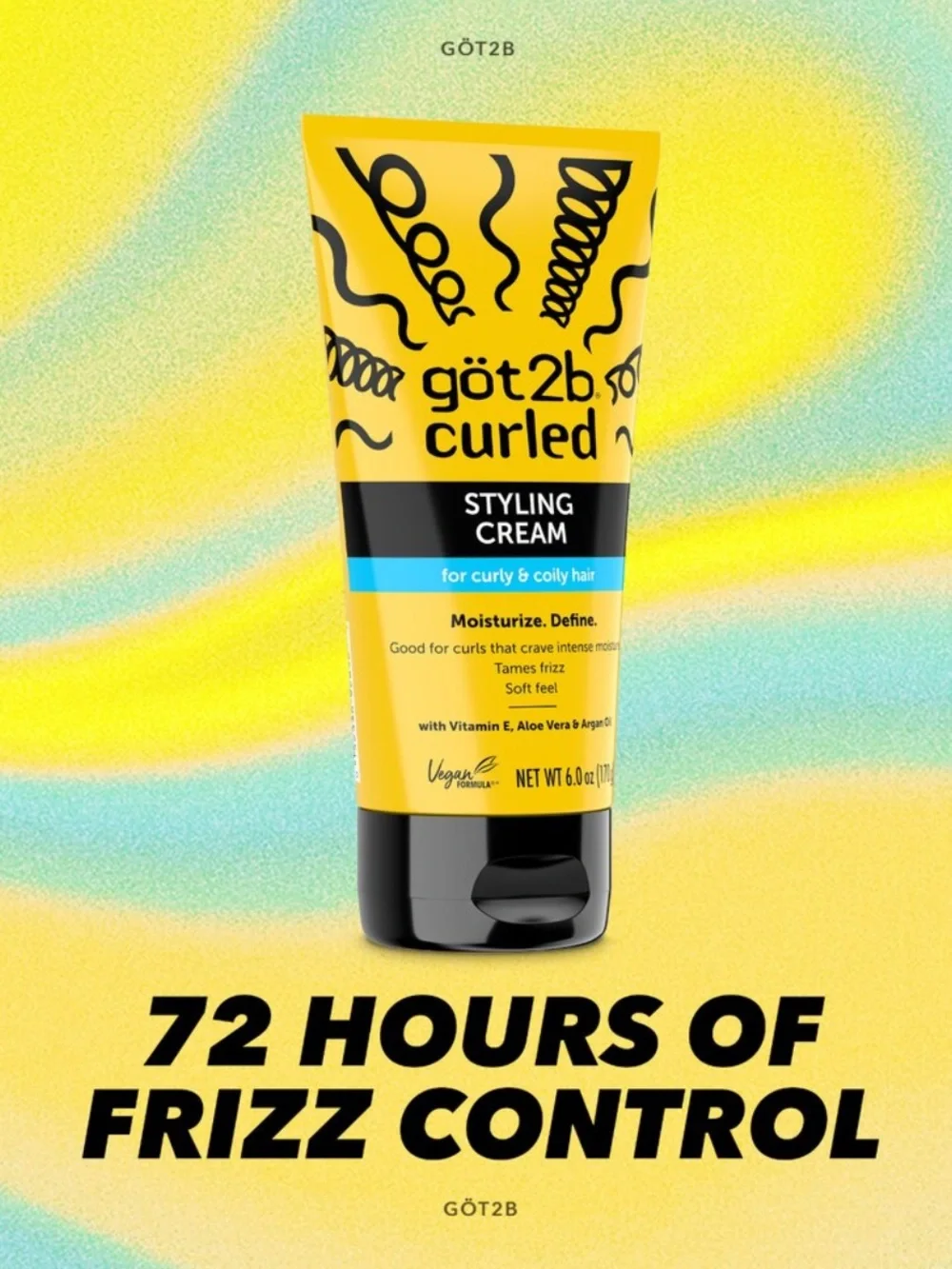 Brand new! $22 TWO bottles of got2b curled styling cream 6 oz each